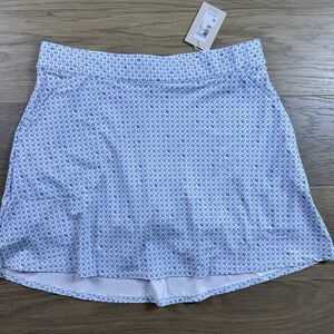 Peter Millar Skort Women Medium Mar Tee Ni Break Sally Trim Golf Blue Pickleball